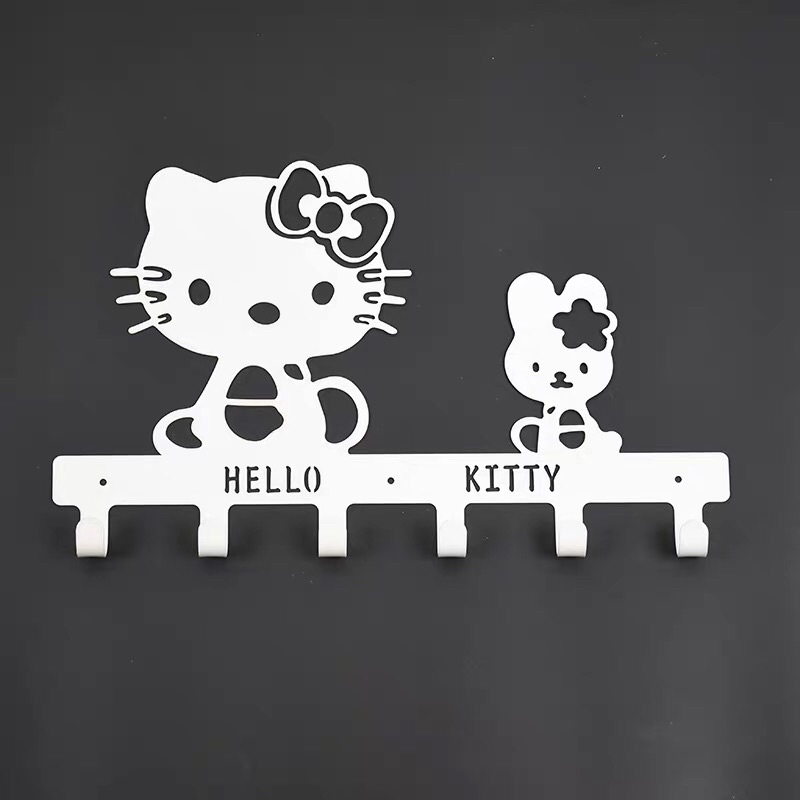 Móc sắt treo tường hình Hello Kitty các màu