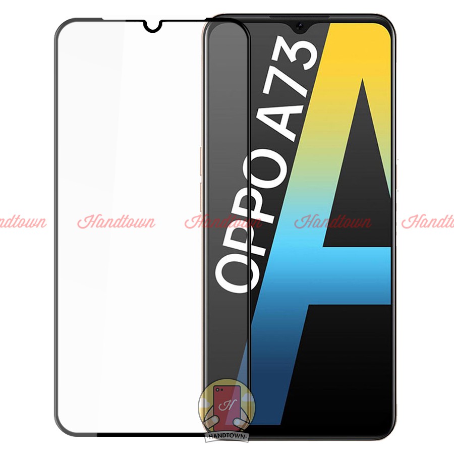 Cường Lực Full Màn Đen Full Keo Oppo A73 Không Chấm Li Ti Chống Trầy Xước Va Đập Độ Trong Suốt Cao