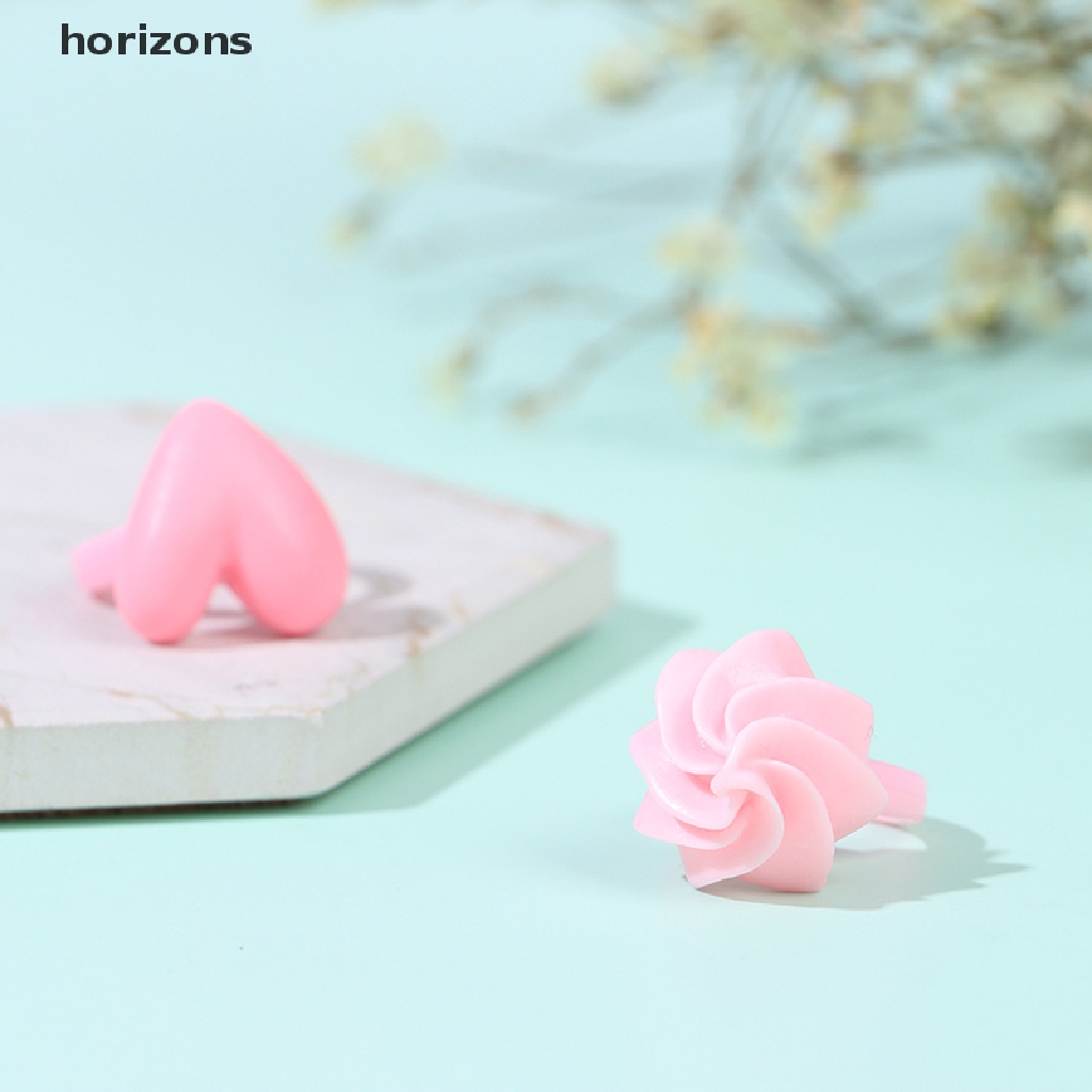Set 20 nhẫn hình hoa / động vật ngọt ngào thời trang cho bé gái chất lượng cao
