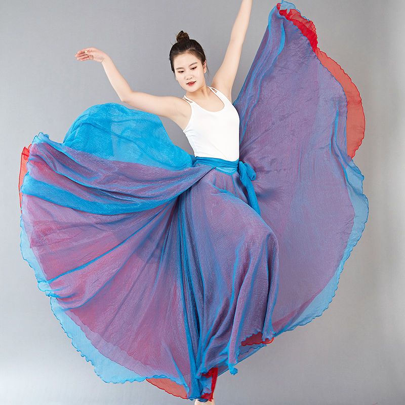 [M &amp; E] Chân Váy Khiêu Vũ Latin Dáng Dài Cột Dây Kiểu Dân Tộc Cổ Điển Phong Cách Mới 2021