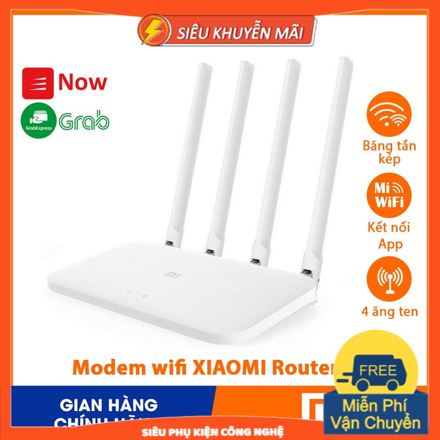 Modem wifi XIAOMI Router 4A / 4A GABIT - Chính hãng Bảo hành 1 năm- Mới 100% Nguyên seal