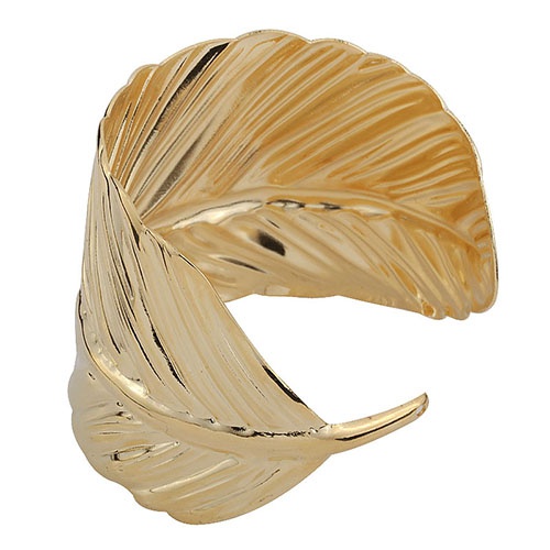 Vòng đeo tay kiểu hở tạo hình chiếc lá độc đáo thời trang