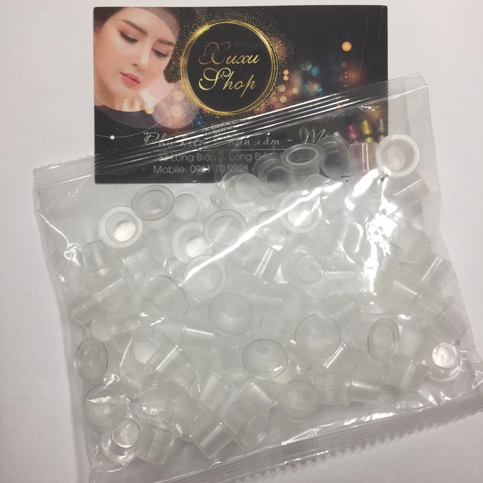 Hũ nhựa đựng mực loại nhỏ gói 100 hũ