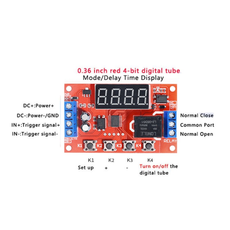 Mô Đun Rơ Le Hẹn Giờ DC 5V 12V 24V Chuyên Dụng