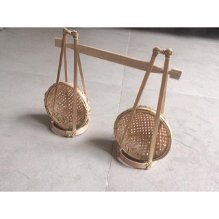 Đôi quang gánh size Mini bằng tre