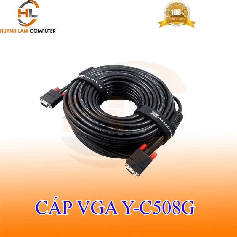 Cáp VGA 20m Unitek Y-C508G chuẩn HD cho màn hình LCD