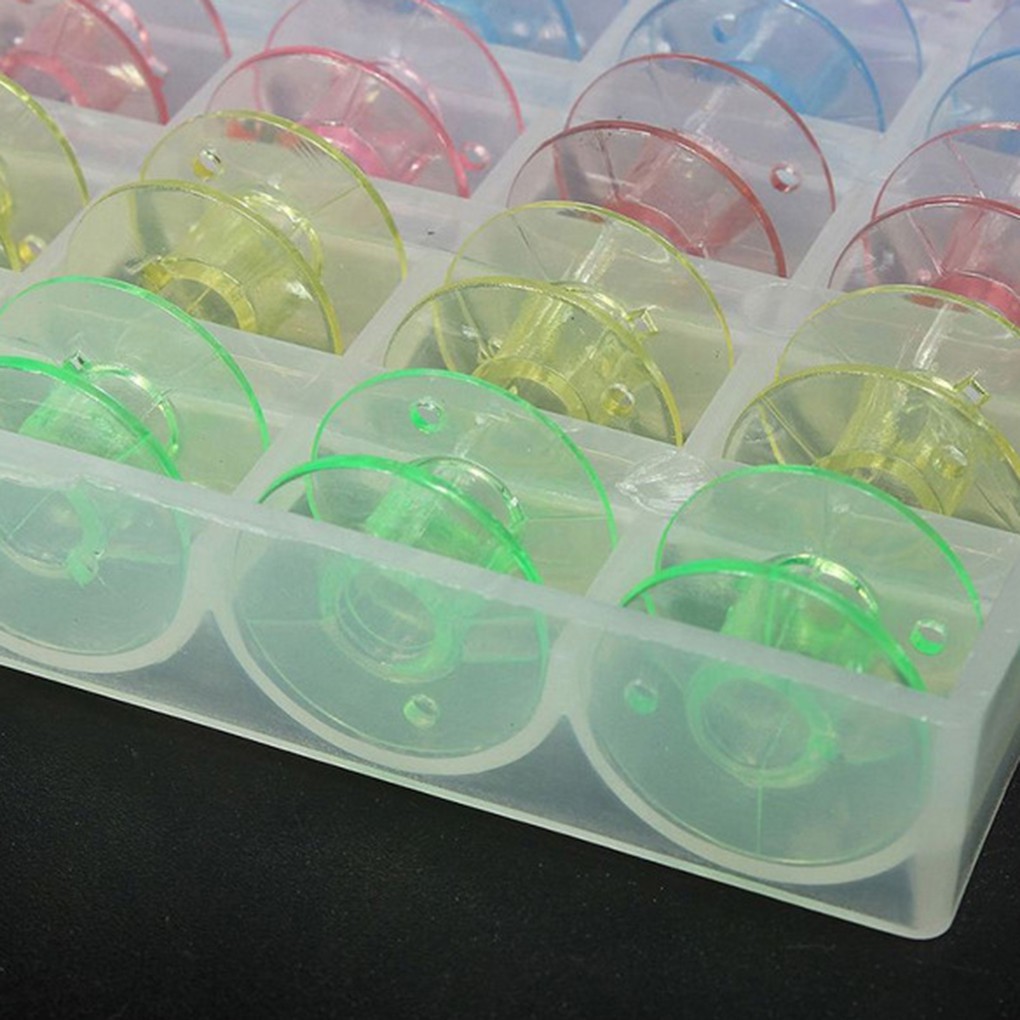 Bộ 25 cuộn chỉ nhiều màu kèm hộp đựng