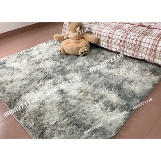 Thảm Lông Loang 1m6x2m mềm mượt thảm màu loang decor trang trí phòng