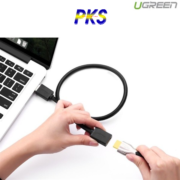 Cáp nối dài HDMI tròn dài 0.5M chuẩn 1.4 chính hãng Ugreen 10140