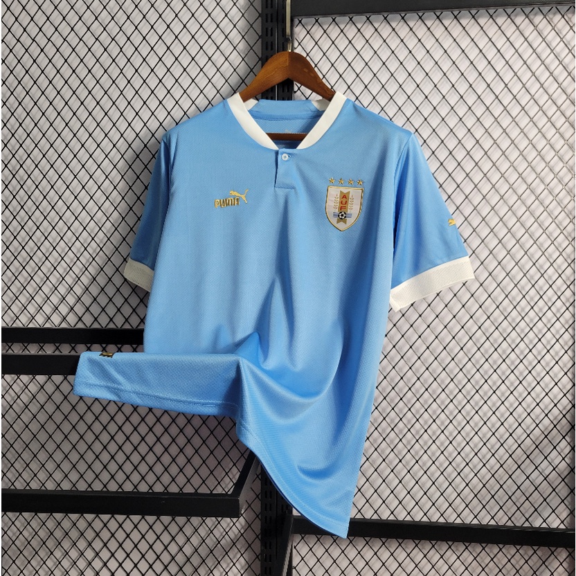 Áo Thun Số 22 / 23 Uruguay Sân Nhà Cho Người Hâm Mộ Bóng Đá S-XXL