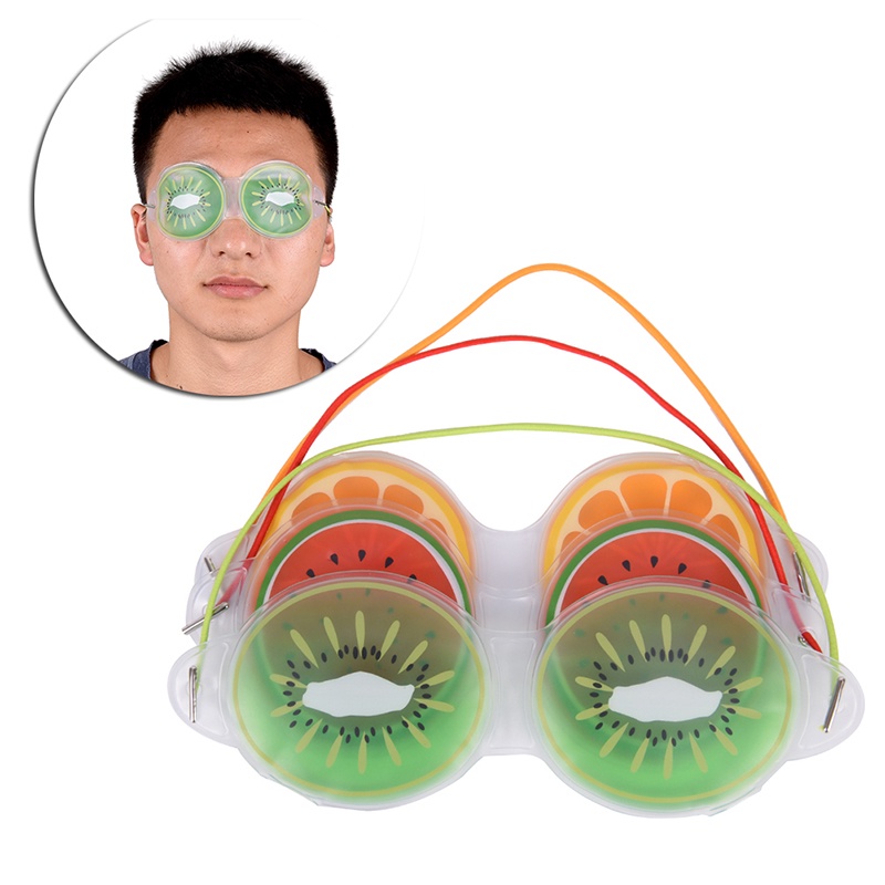 [Hàng mới về] Mặt nạ ngủ dạng gel nén lạnh hình trái cây xinh xắn đa năng cải thiện giấc ngủ