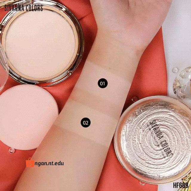 (Auth, Kiềm dầu, che phủ tốt)Kem nền và phấn phủ Sivanna Colors Thái Lan | BigBuy360 - bigbuy360.vn
