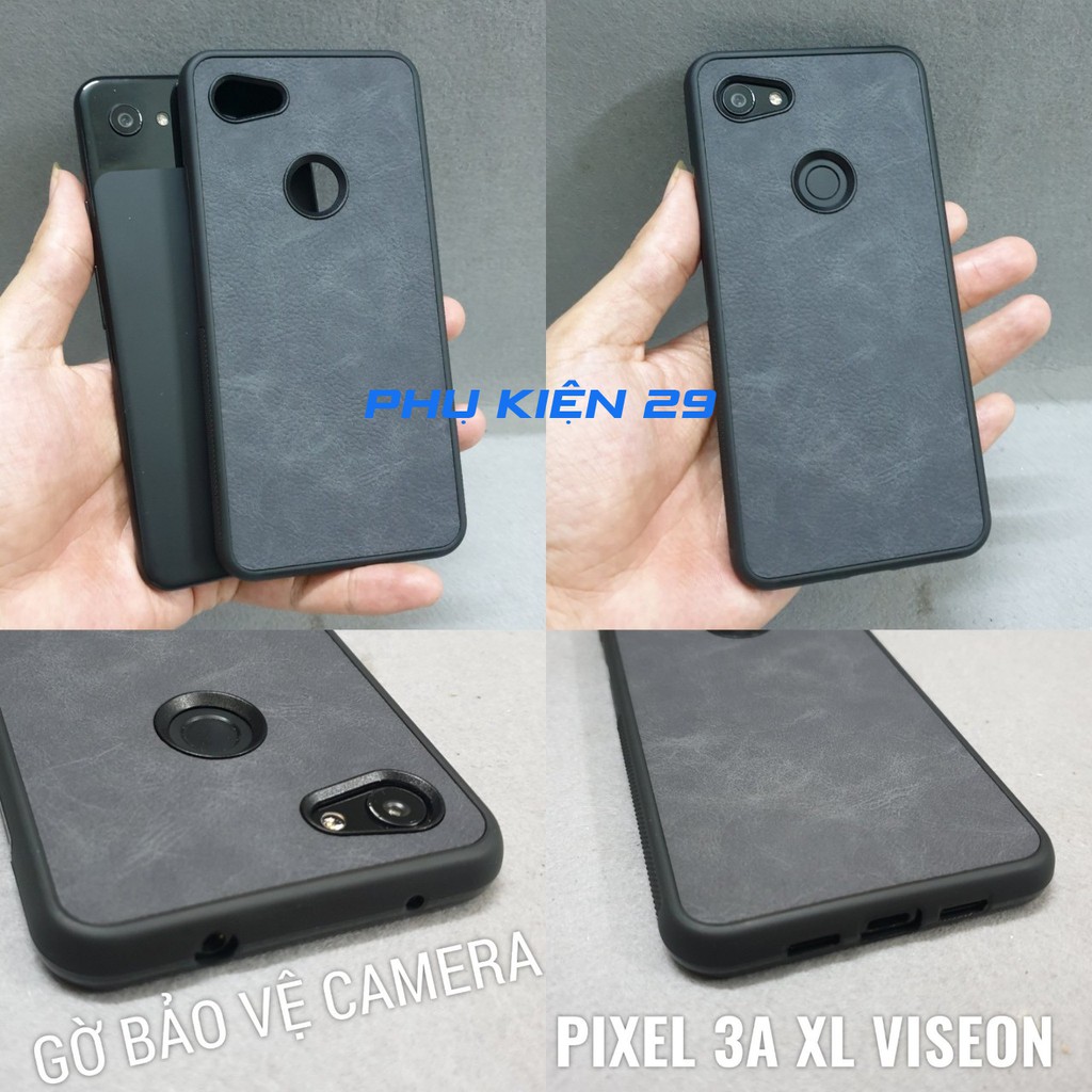 [Google Pixel 3/ 3XL/ 3 XL/3A/3A XL] Ốp lưng chống sốc vân da Viseon