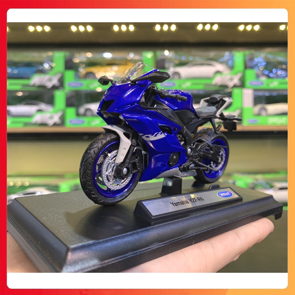 MÔ HÌNH XE YAMAHA R6 2020 TỈ LỆ 1:18 WELLY