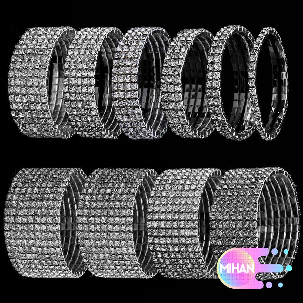 Vòng Đeo Tay Co Giãn Sáng Bóng MIHAN1 1-10 Hàng|Vòng Tay Co Giãn Thời Trang Cho Cô Dâu