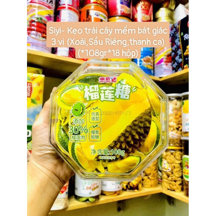 1 viên kẹo sầu riêng dẻo 3D nguyên chất