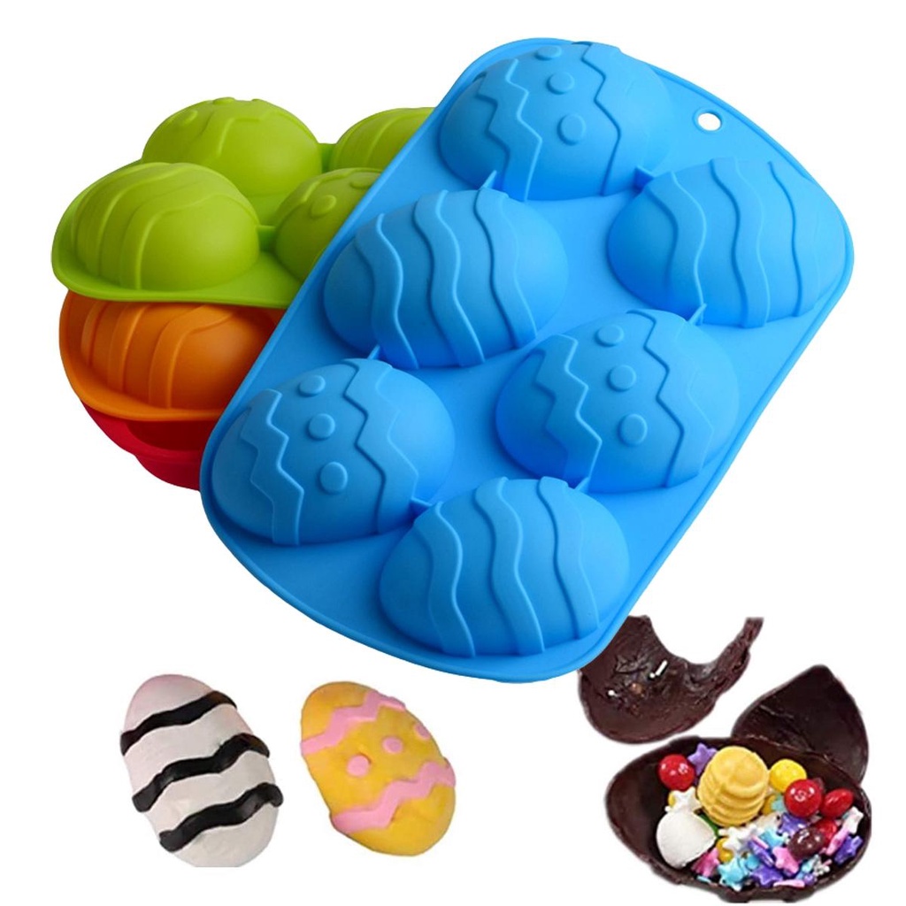 Khuôn Silicone Làm Bánh Hình Quả Trứng Phục Sinh