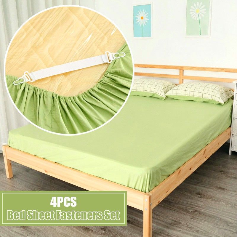 Bộ 4 Kẹp ga trải giường chống xê dịch, cố định và giữ phẳng drap ga phủ giường