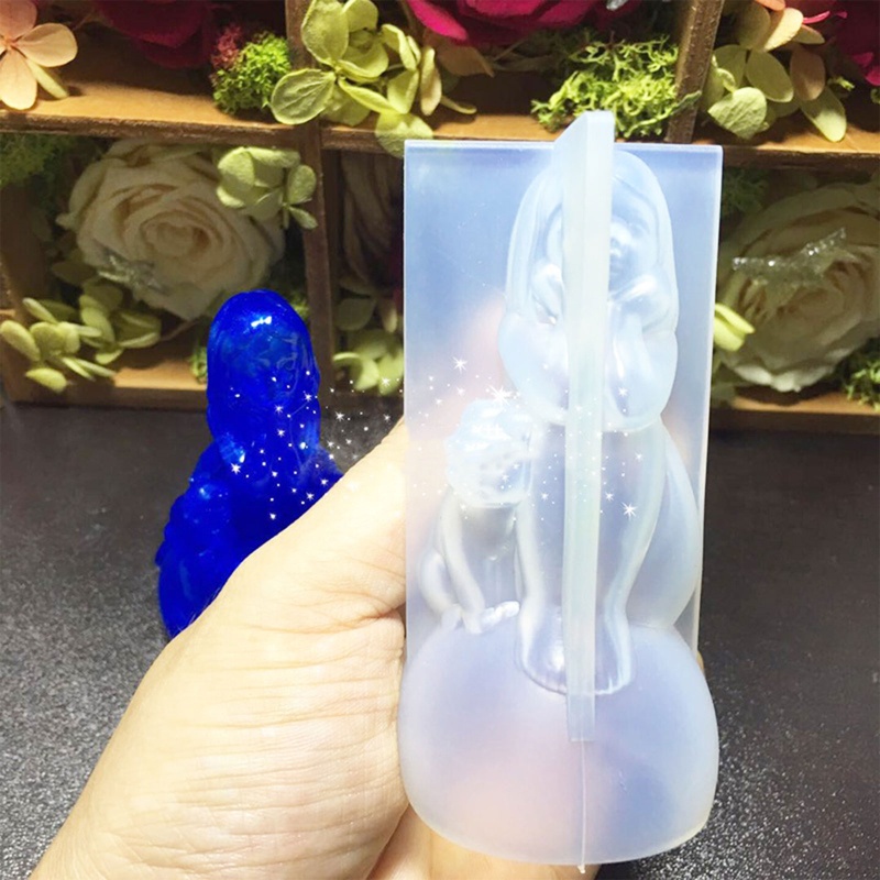 Sa Khuôn Silicon Làm Xà Phòng / Nến Hình Mèo Dễ Thương