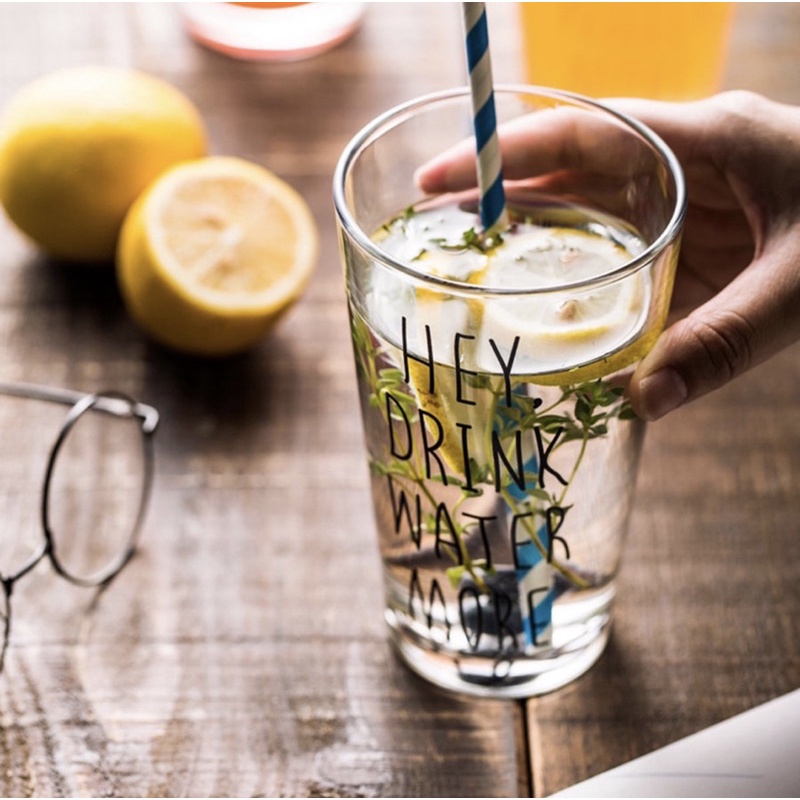 Cốc thuỷ tinh Good Morning Nice to meet you