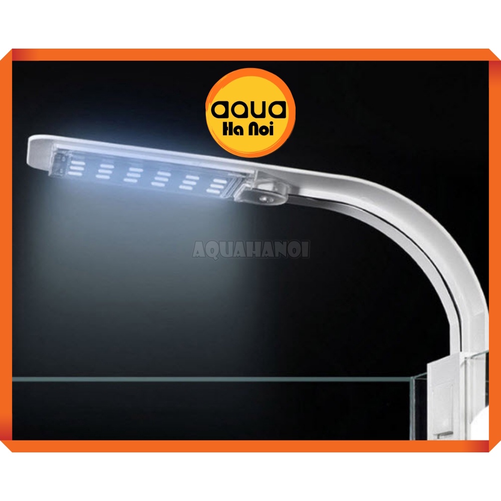Đèn kẹp LED siêu mỏng X5 cho hồ cá cảnh thủy sinh kích thước 30-40cm - Màu đen/Màu trắng