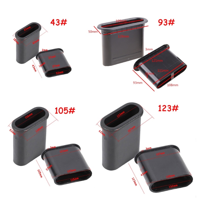 Bộ 2 Khung Oval Dẫn Loa Woofer Bằng ABS Tiện Dụng
