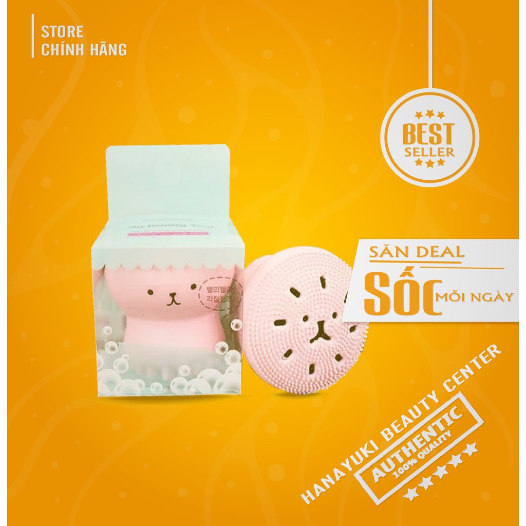 [Mã SR14MAY5 giảm 20K đơn 50K] Cọ Rửa Mặt Bạch Tuộc (Có Hộp) - Hanayuki Beauty