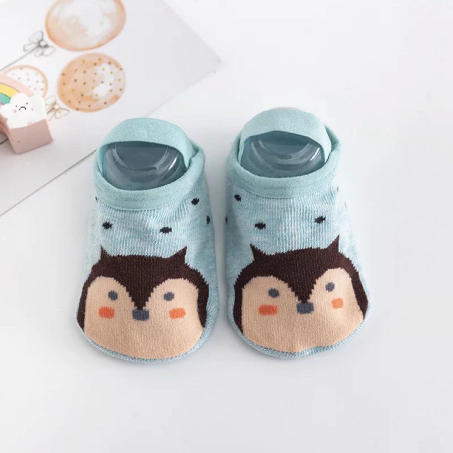 Tất, vớ cổ thấp kèm quai chống trượt cotton co giãn cho bé( 0-3 tuổi) hàng quảng Châu Cao Cấp (T11)