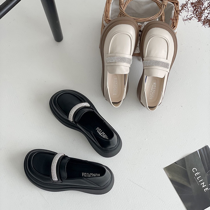 Giày Da Đế Mềm Phong Cách Nhật Bản Dễ Phối Đồ Cho Nữ