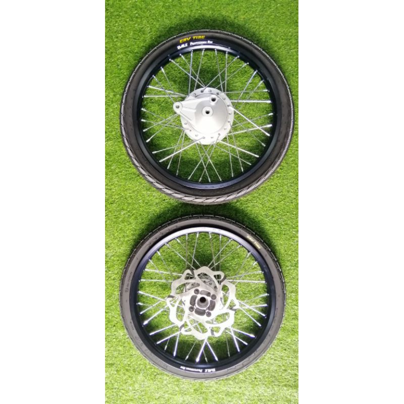 Bánh căm đùm zin theo xe wave s110 dành cho các dòng Honda 1 thắng đĩa trước thắng đùm sau phanh cơ full vỏ ruột crv