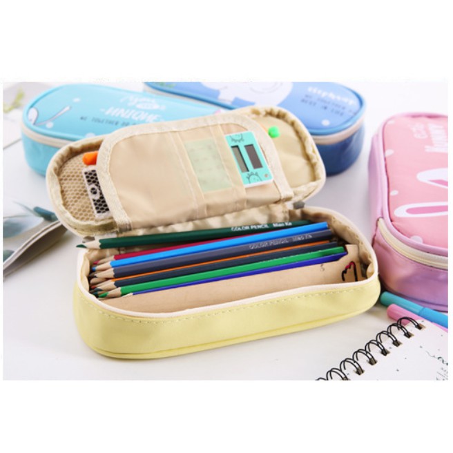 HỘP BÚT DA HÌNH THÚ XINH XẮN 22*10 cm