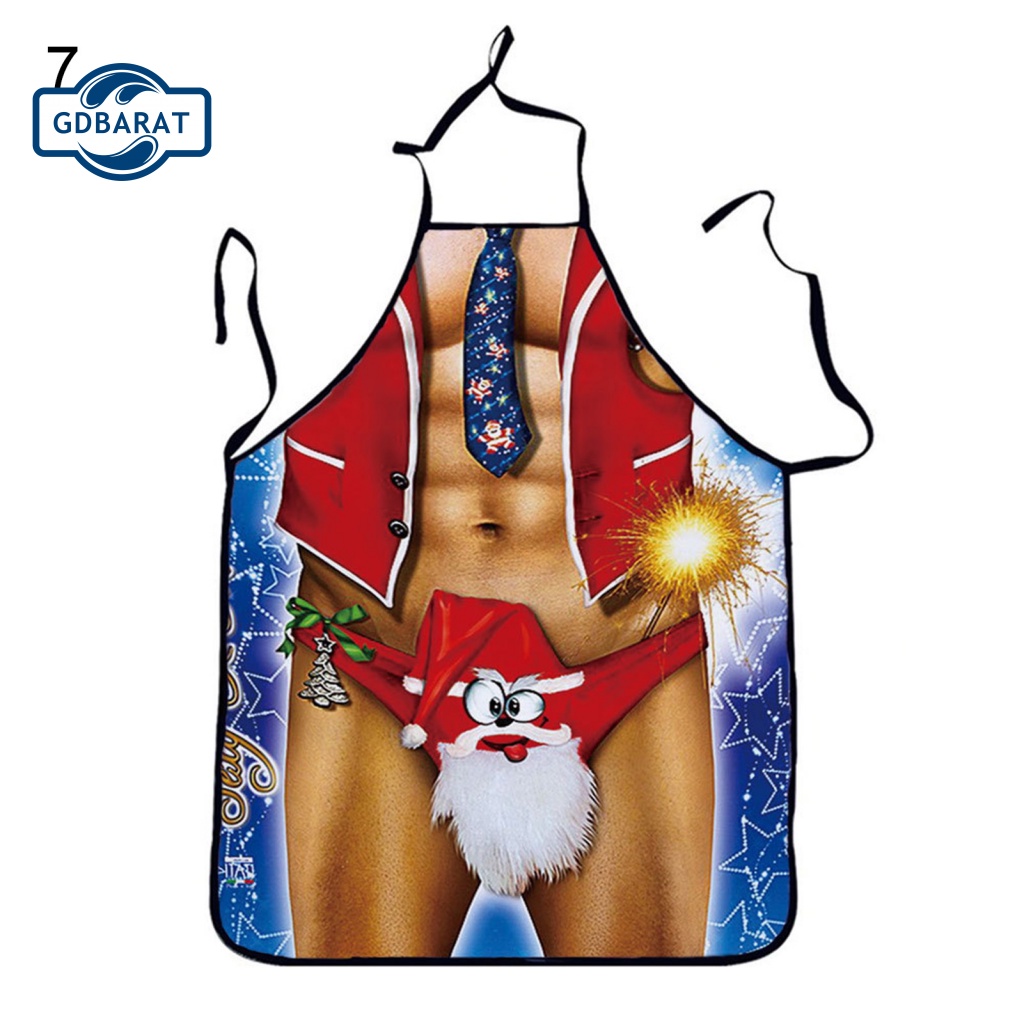 [NYCA Stock] Tạp Dề Unisex Không Tay Dễ Điều Chỉnh Họa Tiết Gợi Cảm