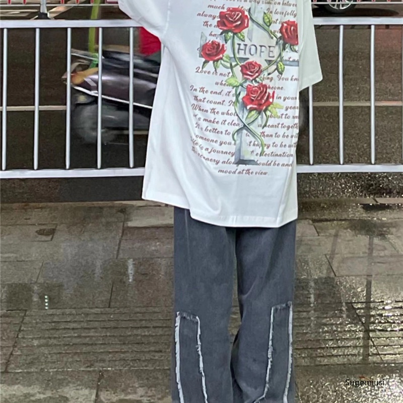 Hàng Mới Về Áo Thun Nữ Ngắn Tay In Hình Thời Trang Năng Động