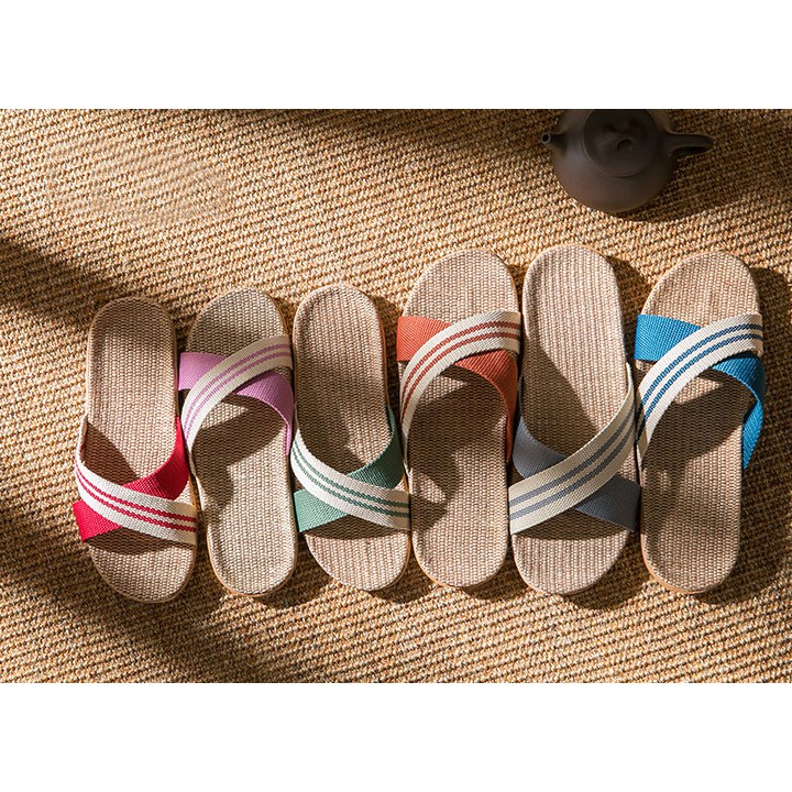 Dép cói cho nam và nữ có nhiều màu