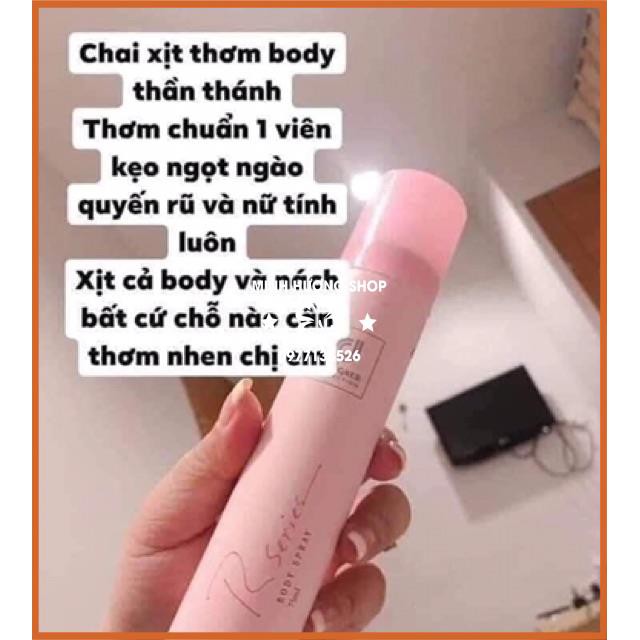 Xịt Thơm body RSERIES hàng chuẩn 🌸 LƯU HƯƠNG 24H 🌸 hương hoa hồng nhẹ nhàng quyến rũ | BigBuy360 - bigbuy360.vn