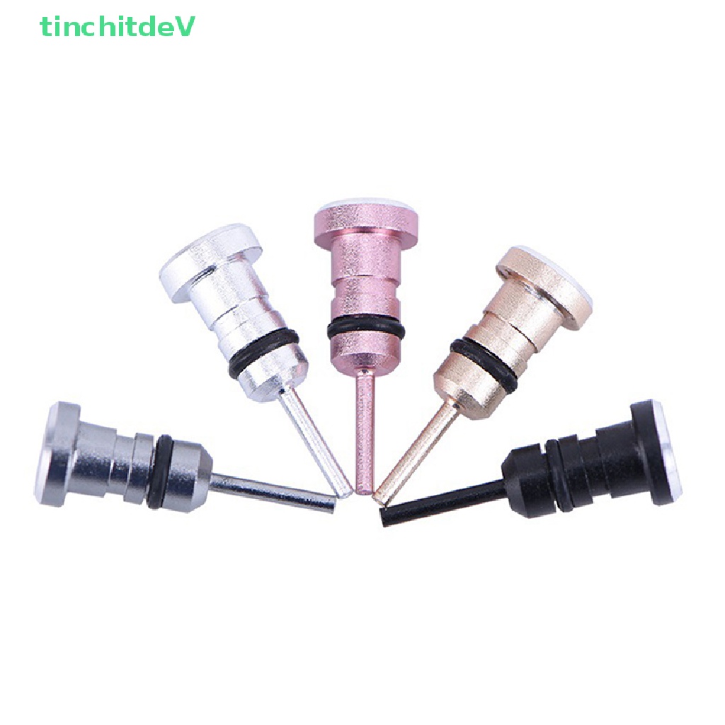 Nút Bịt Lỗ Cắm Tai Nghe / Thẻ Âm Thanh Micro USB Bằng Kim Loại Chống Bụi Cho Điện Thoại Android