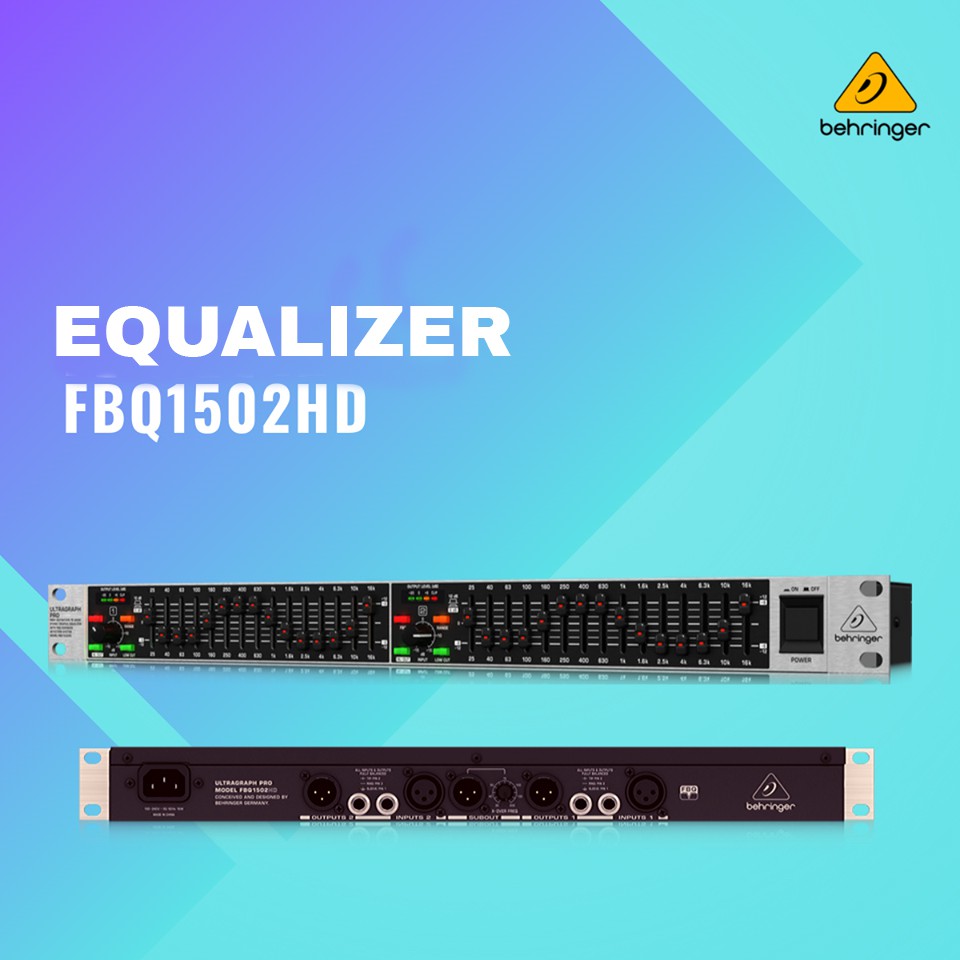 BEHRINGER FBQ1502HD EU Equalizer lọc xì của Đức nhập khẩu chính hãng