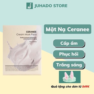 Mặt nạ ceranee chính hãng dưỡng trắng phục hồi da chuyên sâu cấp độ tế bào biocell dừa tươi, mask dưỡng trắng căng bóng