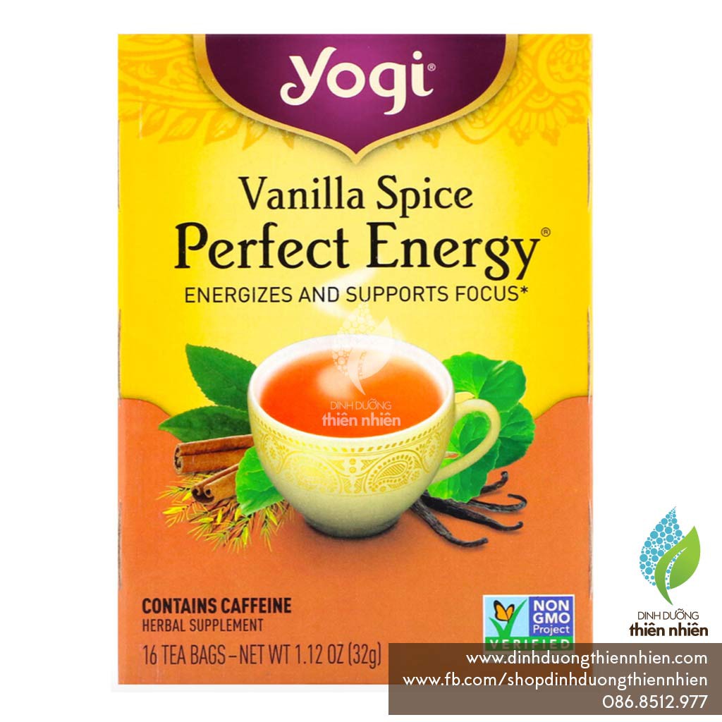 Trà Hữu Cơ Yogi Perfect Energy, Giúp Tạo Năng Lượng Tích Cực