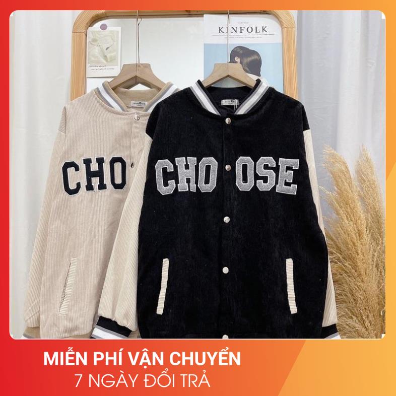 [KèmẢnhThật] ÁO KHOÁC BOMBER CHOOSE siêu hot