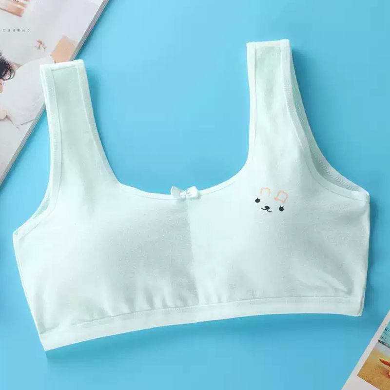 10-15 - 18 Tuổi Áo lót vải cotton Có Mút Đệm Ngực Dành Cho Bé Gái