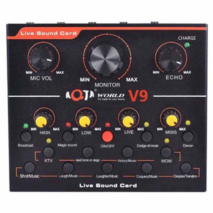 Sound Card Thu Âm Đa Năng Hát Karaoke Và Livestream V9
