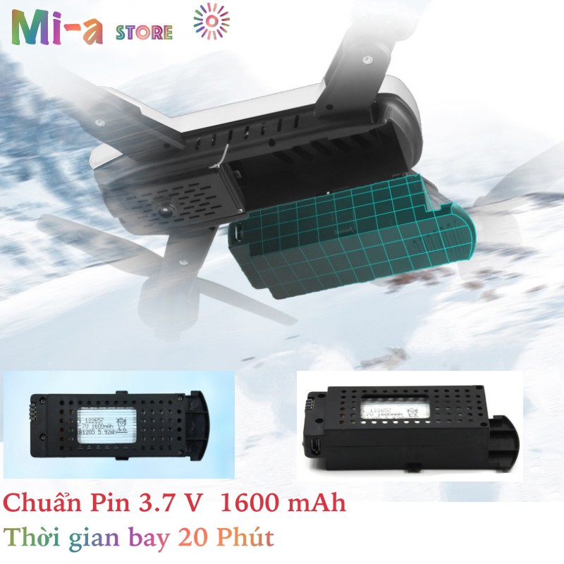 Pin Flycam 4K SG700-D pin 1600 mAh cho drone chất lượng cao