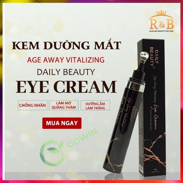 [CAO CẤP]Kem Dưỡng Mắt Chính Hãng Daily Beauty Age Away Vitalizing Eye Cream Chống Nếp Nhăn, Lão Hóa, Quầng Thâm Mắt Tốt