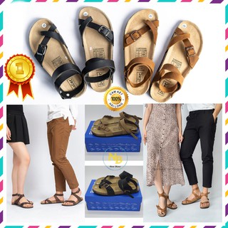 Giày Dép Đế Trấu Da Bò Thật [CHÍNH HÃNG - giày dép nam nữ unisex] - D16 Bioline