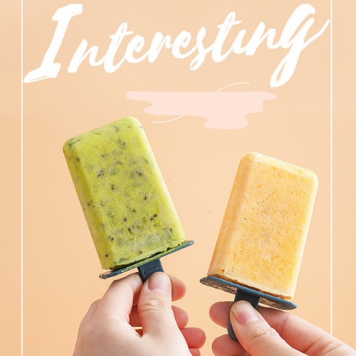 Mô tả sản phẩm Hộp Làm Que Kem 4 Ngăn Cao Cấp Có Kèm Sticker Dễ Thương - Mã KIT001