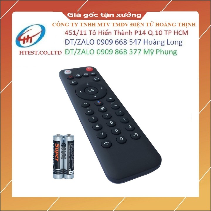 Remote Điều Khiển TV FPT Play Box 2019 - Có Voice (Kèm Pin AAA)