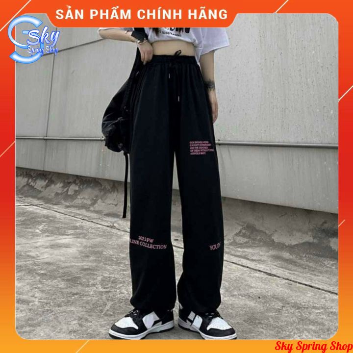 QUẦN JOKER RÚT DÂY NAM NỮ UNISEX- PHONG CÁCH,ỐNG RỘNG, CHẤT NỈ BÔNG DÀY DẶN CAO CẤP