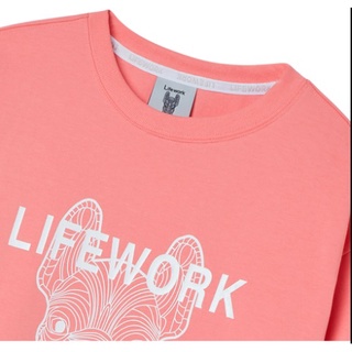 (HÀNG CHÍNH HÃNG) Áo thun Life Work Basic Face Dog màu Hồng LIFEWORK PINK  LinhLyxAuth