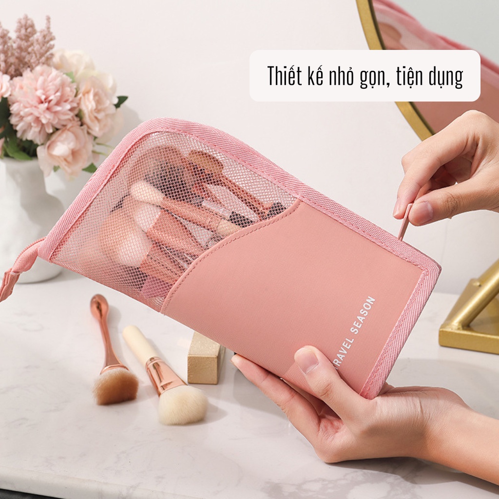 [Dáng đứng] Túi đựng cọ trang điểm túi đựng mỹ phẩm tiện lợi mang theo du lịch TMP28